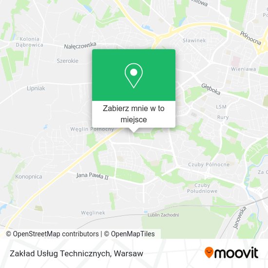 Mapa Zakład Usług Technicznych