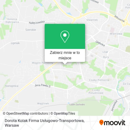 Mapa Dorota Kolak Firma Usługowo-Transportowa