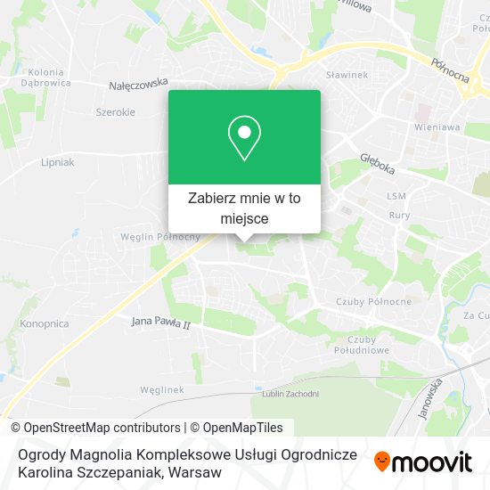 Mapa Ogrody Magnolia Kompleksowe Usługi Ogrodnicze Karolina Szczepaniak