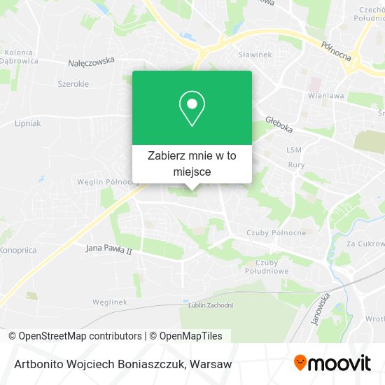 Mapa Artbonito Wojciech Boniaszczuk