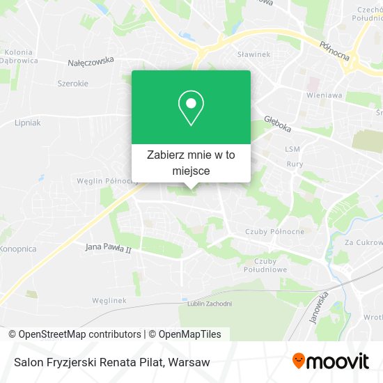 Mapa Salon Fryzjerski Renata Pilat