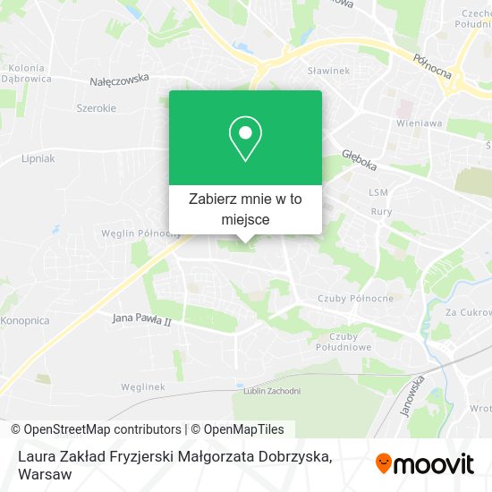 Mapa Laura Zakład Fryzjerski Małgorzata Dobrzyska