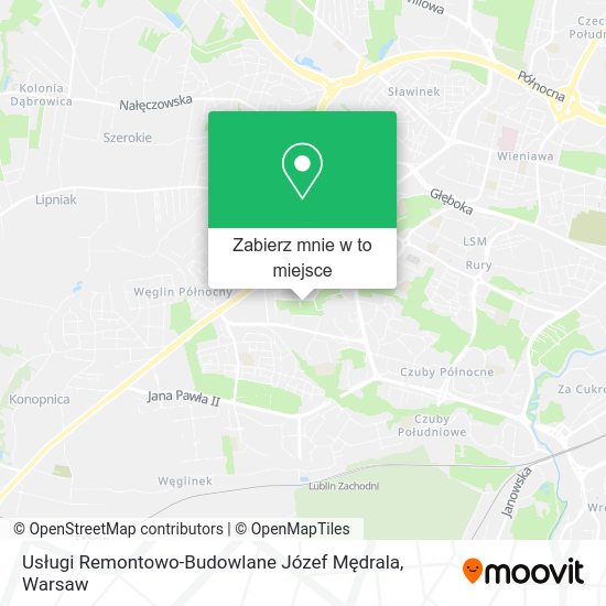 Mapa Usługi Remontowo-Budowlane Józef Mędrala