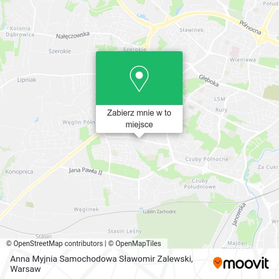 Mapa Anna Myjnia Samochodowa Sławomir Zalewski