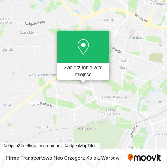 Mapa Firma Transportowa Neo Grzegorz Kolak