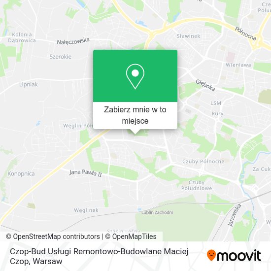 Mapa Czop-Bud Usługi Remontowo-Budowlane Maciej Czop