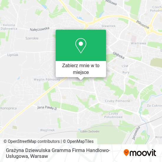 Mapa Grażyna Dziewulska Gramma Firma Handlowo-Usługowa