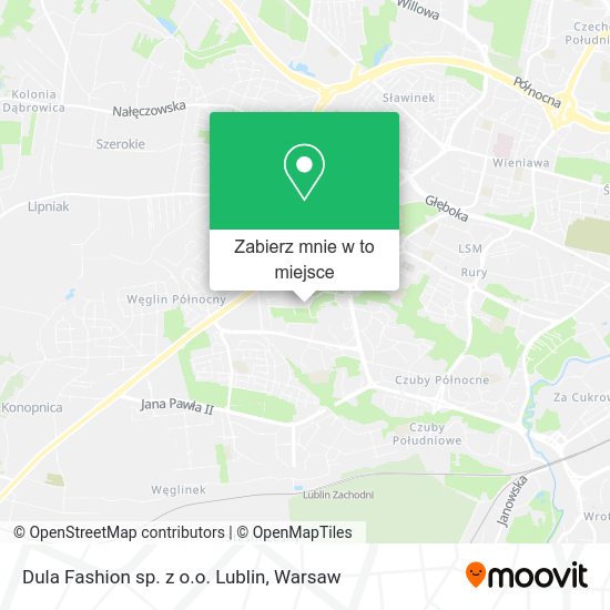 Mapa Dula Fashion sp. z o.o. Lublin