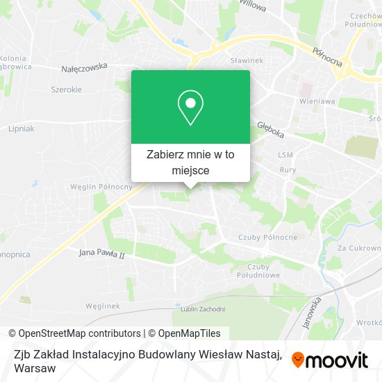 Mapa Zjb Zakład Instalacyjno Budowlany Wiesław Nastaj