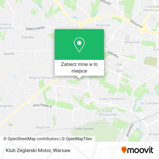 Mapa Klub Zeglarski Motor