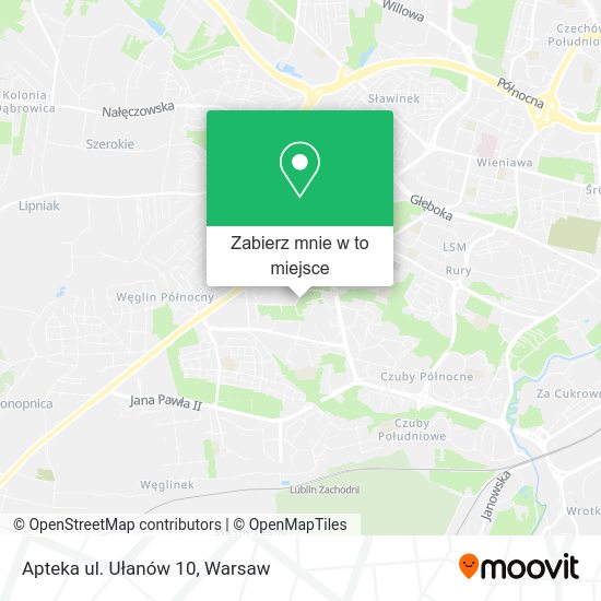 Mapa Apteka ul. Ułanów 10