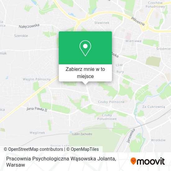 Mapa Pracownia Psychologiczna Wąsowska Jolanta