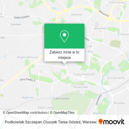 Mapa Podkowiak Szczepan Ciuszek Tania Odzież