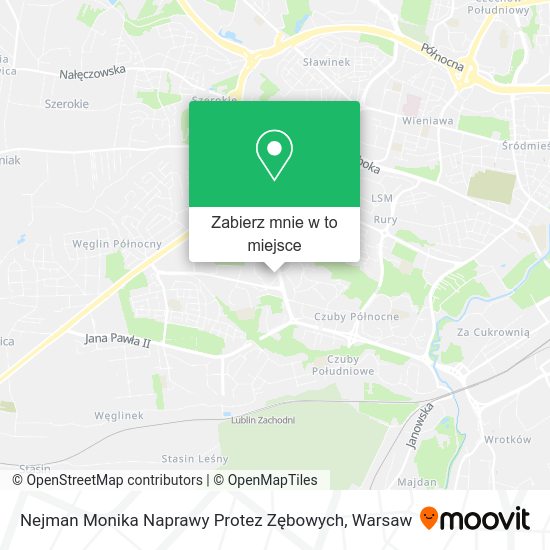 Mapa Nejman Monika Naprawy Protez Zębowych