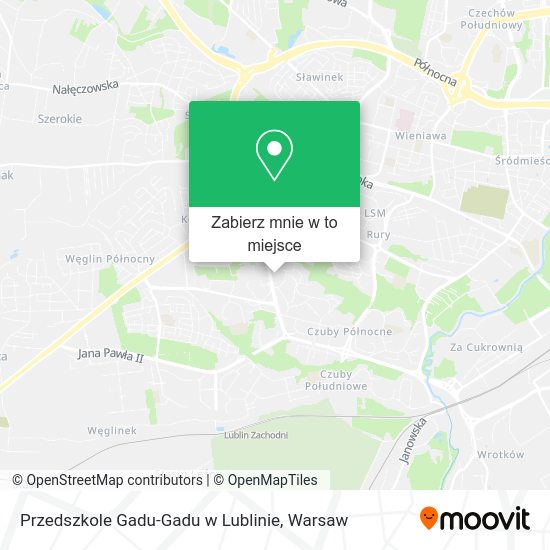 Mapa Przedszkole Gadu-Gadu w Lublinie