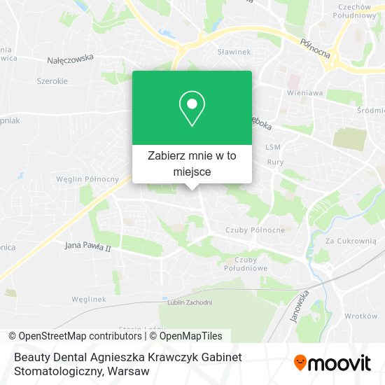 Mapa Beauty Dental Agnieszka Krawczyk Gabinet Stomatologiczny