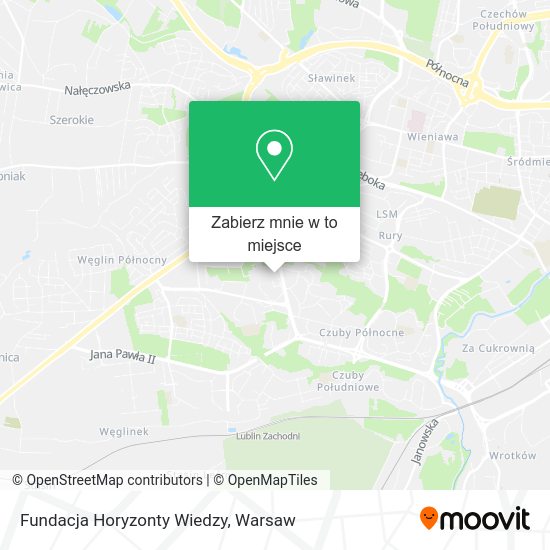 Mapa Fundacja Horyzonty Wiedzy