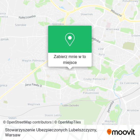 Mapa Stowarzyszenie Ubezpieczonych Lubelszczyzny