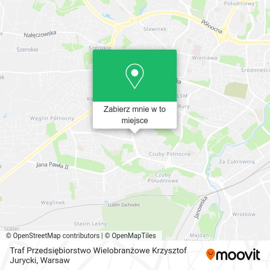 Mapa Traf Przedsiębiorstwo Wielobranżowe Krzysztof Jurycki