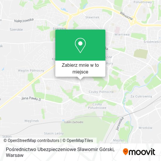 Mapa Pośrednictwo Ubezpieczeniowe Sławomir Górski