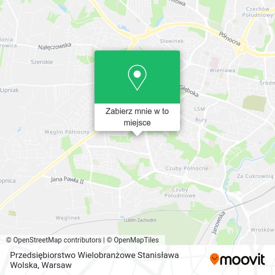 Mapa Przedsiębiorstwo Wielobranżowe Stanisława Wolska