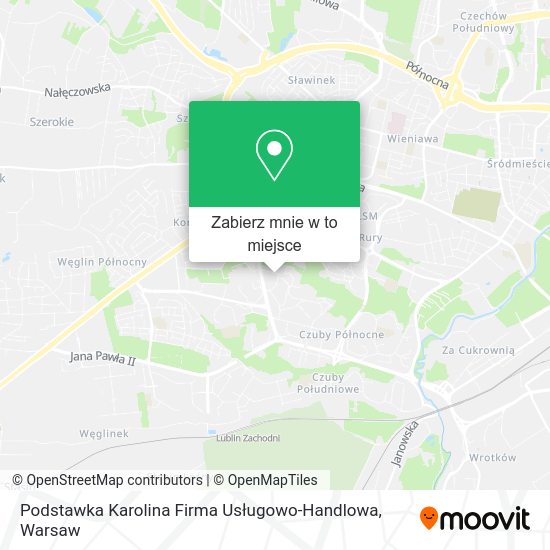 Mapa Podstawka Karolina Firma Usługowo-Handlowa