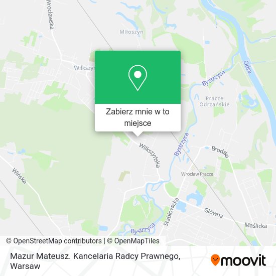 Mapa Mazur Mateusz. Kancelaria Radcy Prawnego