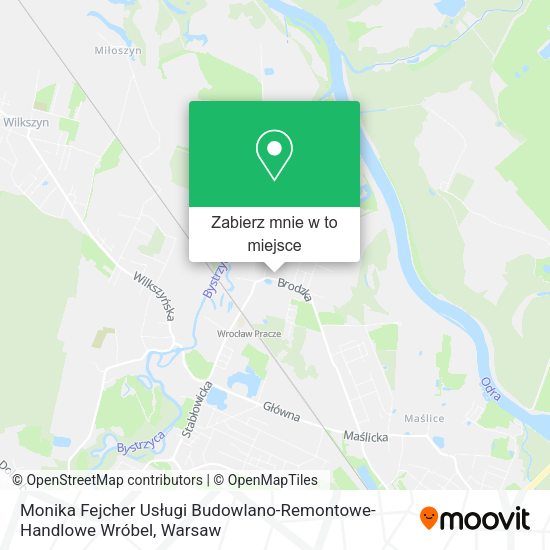 Mapa Monika Fejcher Usługi Budowlano-Remontowe-Handlowe Wróbel