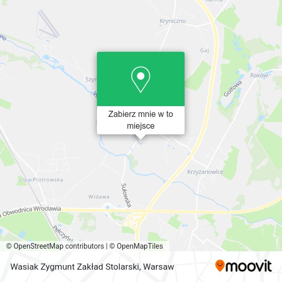 Mapa Wasiak Zygmunt Zakład Stolarski