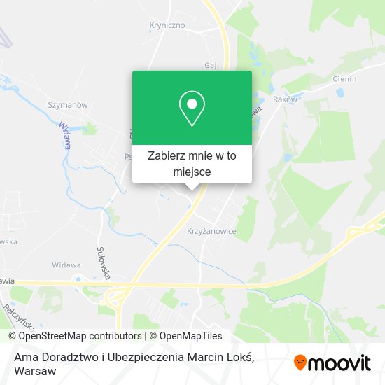 Mapa Ama Doradztwo i Ubezpieczenia Marcin Lokś