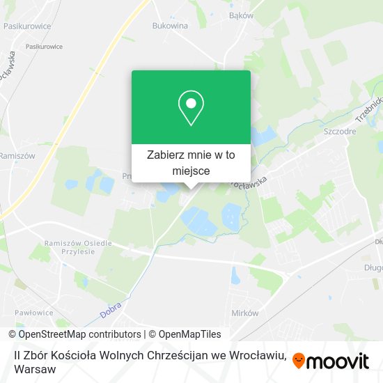 Mapa II Zbór Kościoła Wolnych Chrześcijan we Wrocławiu