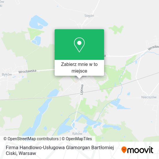 Mapa Firma Handlowo-Usługowa Glamorgan Bartłomiej Ciski