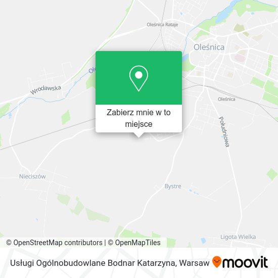 Mapa Usługi Ogólnobudowlane Bodnar Katarzyna