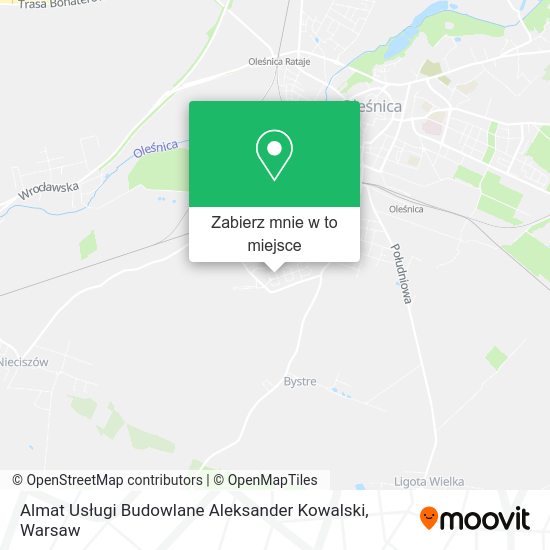 Mapa Almat Usługi Budowlane Aleksander Kowalski