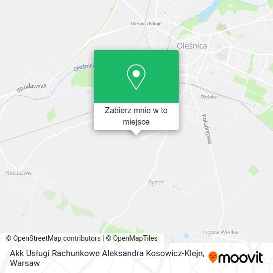 Mapa Akk Usługi Rachunkowe Aleksandra Kosowicz-Klejn