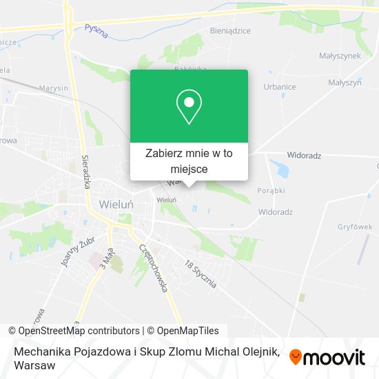 Mapa Mechanika Pojazdowa i Skup Zlomu Michal Olejnik