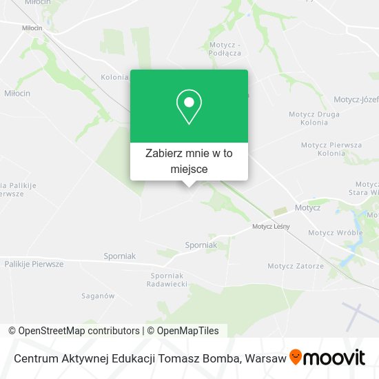 Mapa Centrum Aktywnej Edukacji Tomasz Bomba