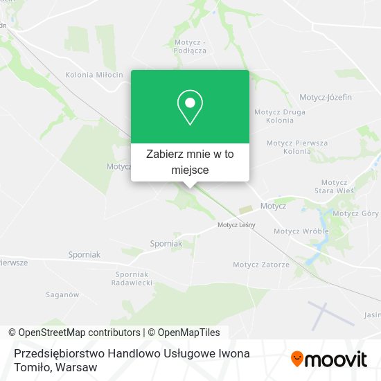 Mapa Przedsiębiorstwo Handlowo Usługowe Iwona Tomiło