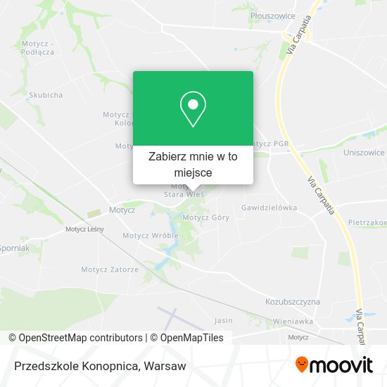 Mapa Przedszkole Konopnica