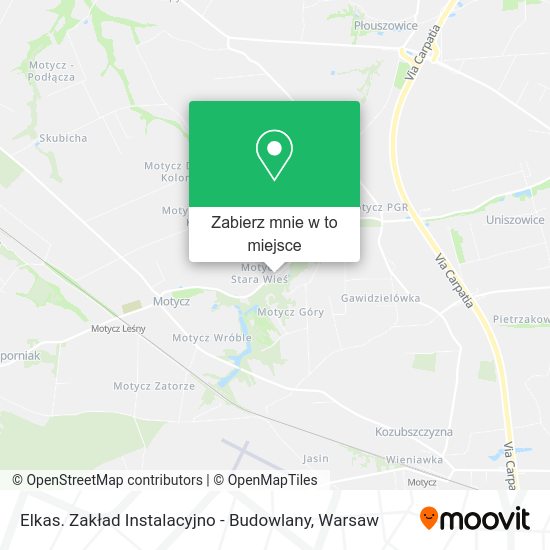 Mapa Elkas. Zakład Instalacyjno - Budowlany