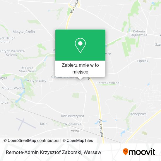 Mapa Remote-Admin Krzysztof Zaborski