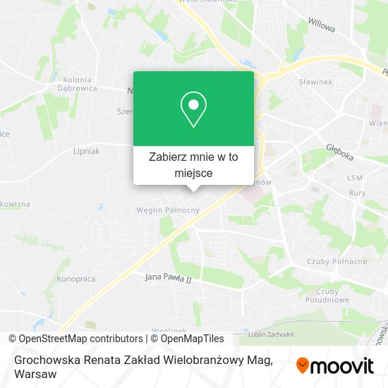 Mapa Grochowska Renata Zakład Wielobranżowy Mag