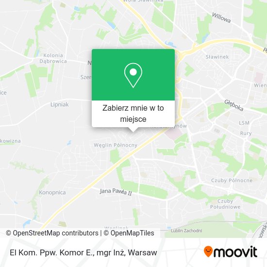 Mapa El Kom. Ppw. Komor E., mgr Inż