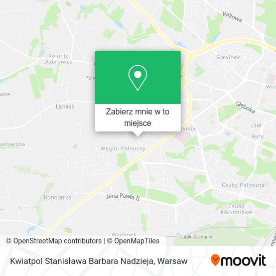 Mapa Kwiatpol Stanisława Barbara Nadzieja