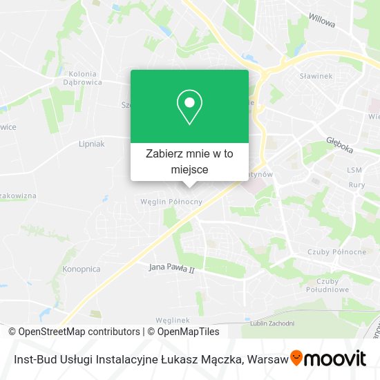 Mapa Inst-Bud Usługi Instalacyjne Łukasz Mączka