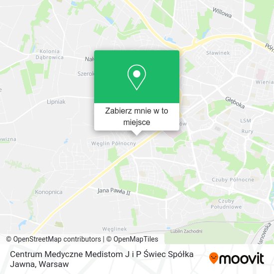 Mapa Centrum Medyczne Medistom J i P Świec Spółka Jawna