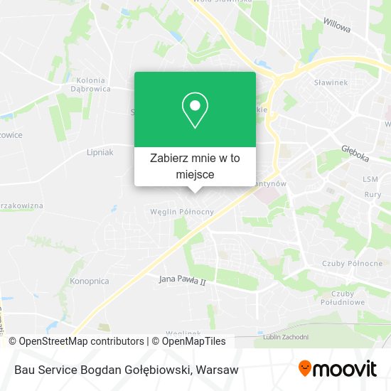 Mapa Bau Service Bogdan Gołębiowski