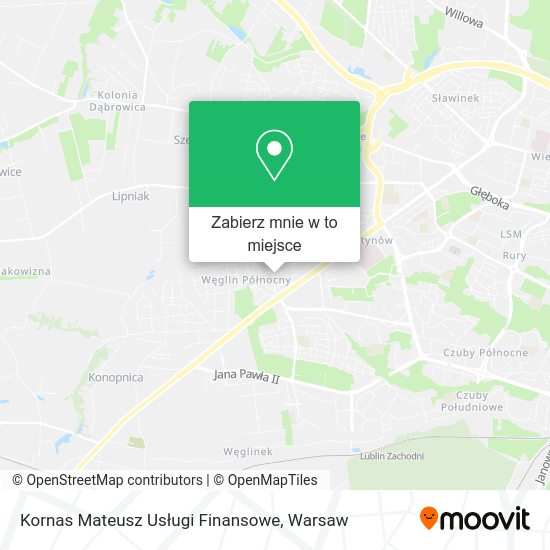 Mapa Kornas Mateusz Usługi Finansowe