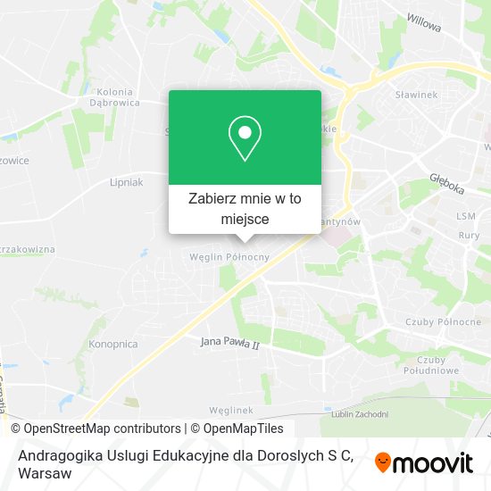 Mapa Andragogika Uslugi Edukacyjne dla Doroslych S C