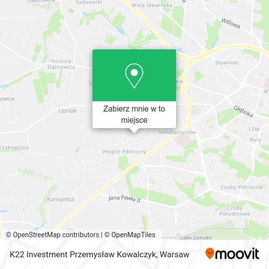 Mapa K22 Investment Przemysław Kowalczyk